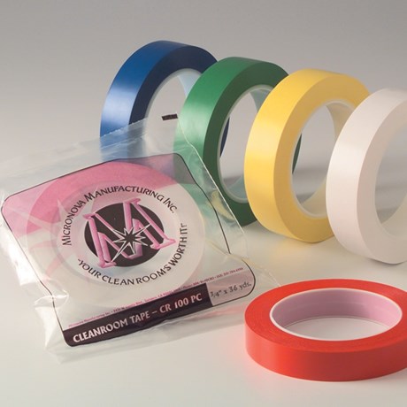 Irradiated Tape; Vinyl, ISO 5 Class 100, White, MN-CR100-WHIR - Cleanroom  World