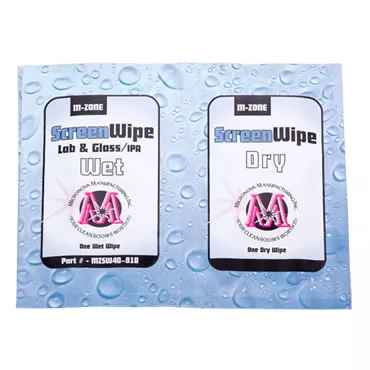 Micronova M-Zone ScreenWipe low VOC cleanroom screen cleaning wipes