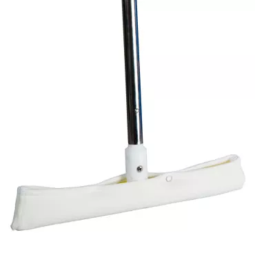 Micronova T-Mop™ with cover and stainless steel handle designed for wall, ceiling, floor and surface sanitation.