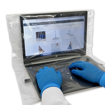 Sealable Laptop Pouch for Cleanrooms