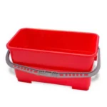Micronova red polypropylene bucket