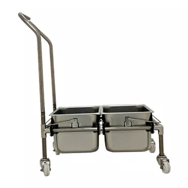 Micronova Modular Double Cart Stainless Steel buckets